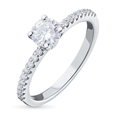 Кольцо из белого золота с бриллиантами э4001кц04202763