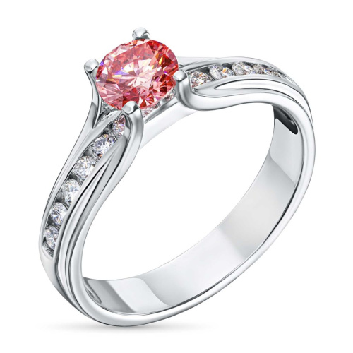 Кольцо из белого золота э4012кц09150600_pink