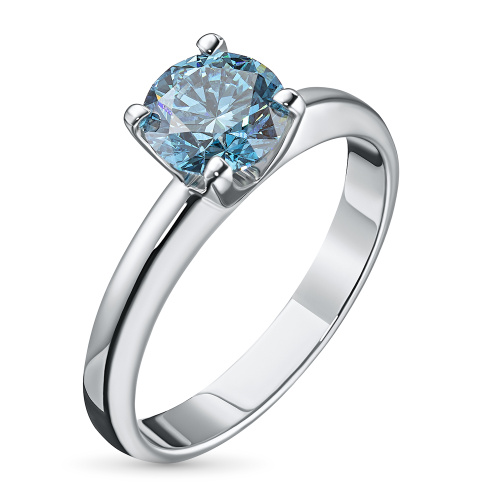 Помолвочное кольцо из белого золота э0912кц11102400_blue