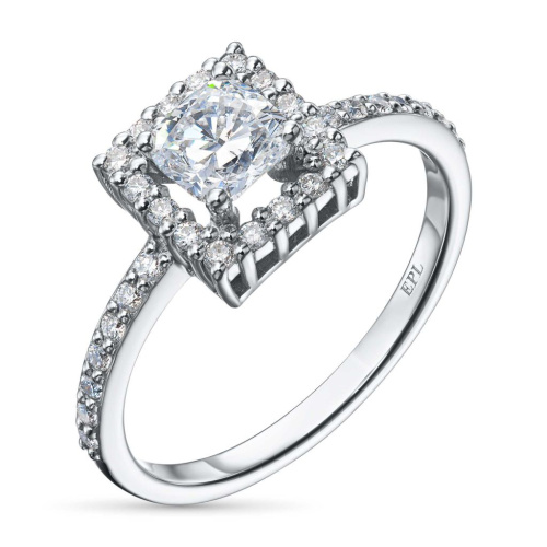 Классическое кольцо из белого золота э0912кц10220016_white