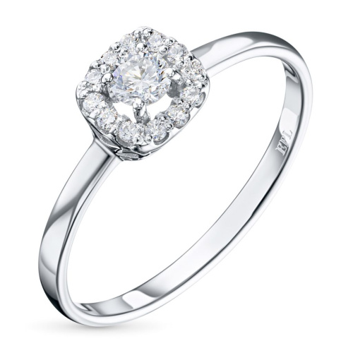 Кольцо из белого золота с бриллиантами э4001кц04190200