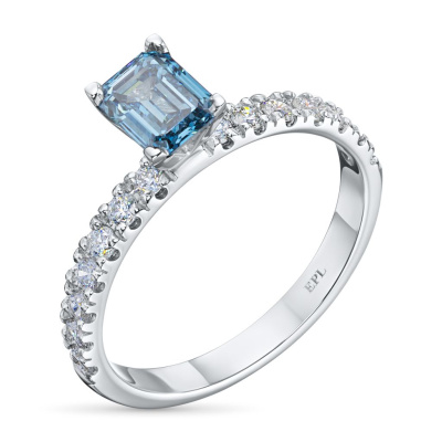 Кольцо из белого золота э0912кц01144400_blue