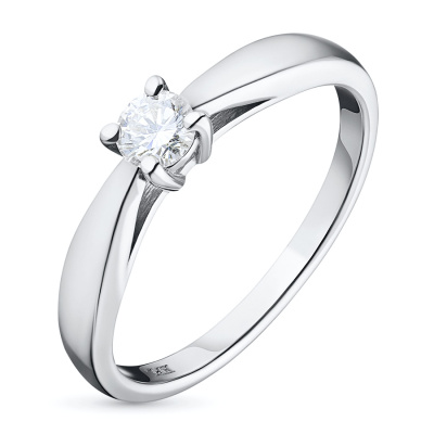 Классическое кольцо из белого золота э4712кц03163800_white