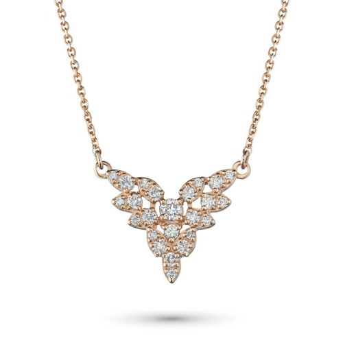 Колье из красного золота с бриллиантами э0201кл10190270