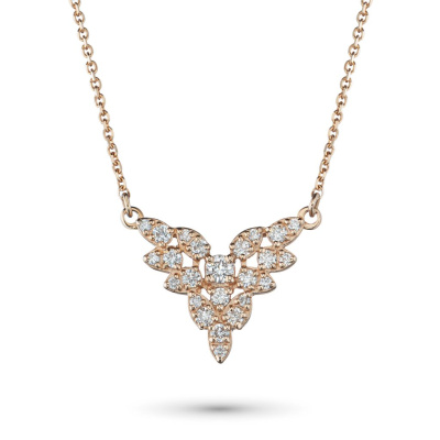 Колье из красного золота с бриллиантами э0201кл10190270