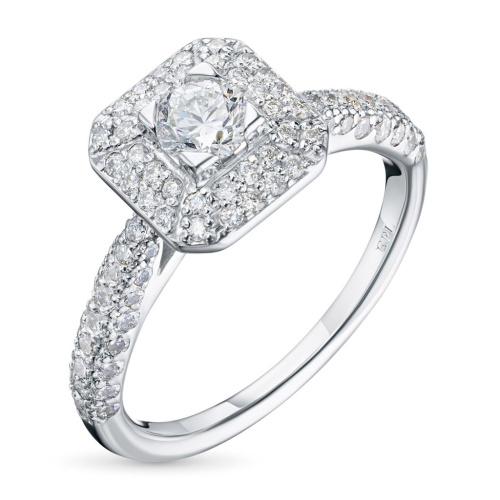 Кольцо из белого золота с бриллиантами э4701кц06210952