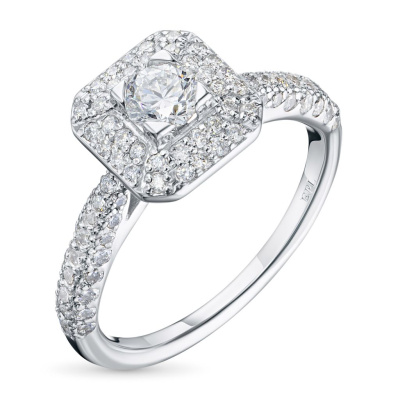 Кольцо из белого золота с бриллиантами э4701кц06210952