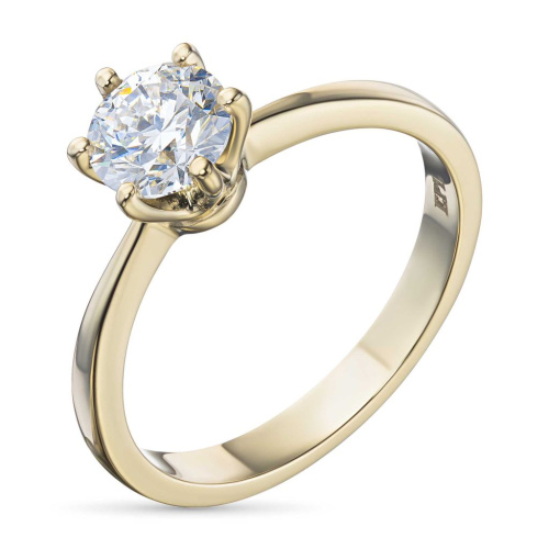 Помолвочное кольцо из желтого золота э0312кц06160900_white