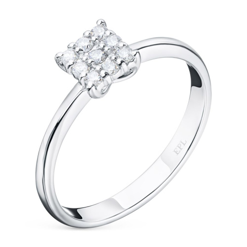 Классическое кольцо из белого золота э4712кц04210659_white