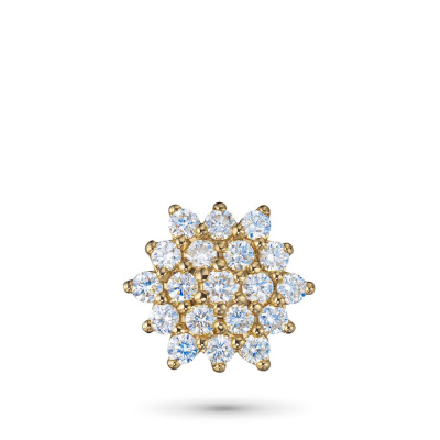 Подвеска из желтого золота с бриллиантами э0301пд04210111