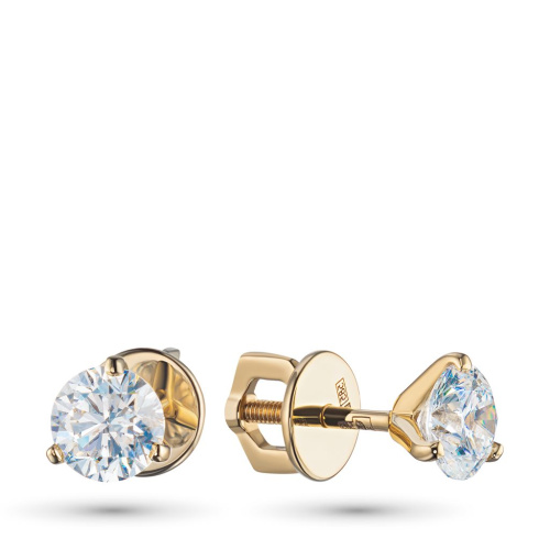 Пусеты из желтого золота э0312пс01160100_white