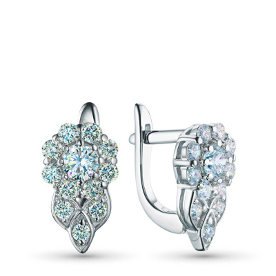 Серьги из серебра э0612сг01230352_white