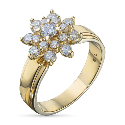 Классическое кольцо из желтого золота э0312кц09160400_white