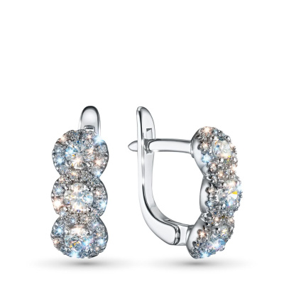 Серьги из серебра э0612сг09181000_white