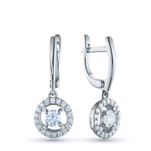 Серьги из серебра э0612сг04210018_white