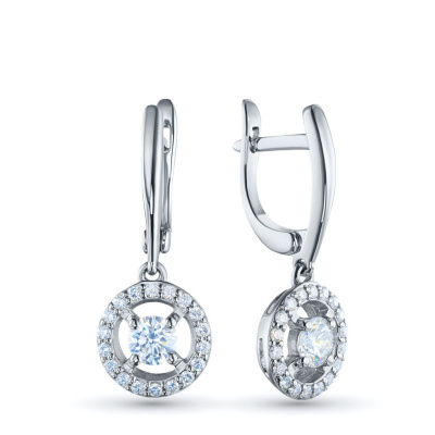 Серьги из серебра э0612сг04210018_white