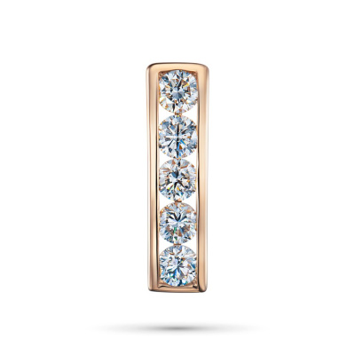 Классическая подвеска из красного золота э0212пд04220002_white