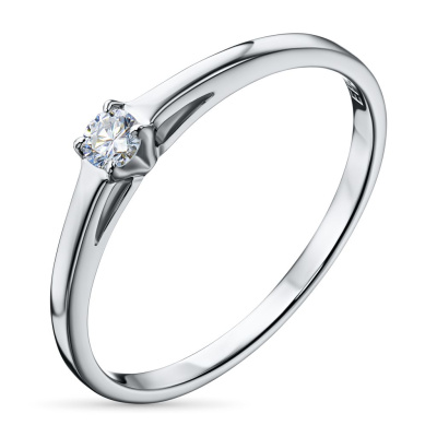 Классическое кольцо из серебра э0612кц02159500_white