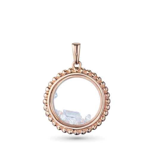 Подвеска из красного золота с бриллиантами и сапфирами э0286пд07240373