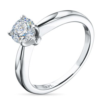 Классическое кольцо из белого золота э4712кц09210855_white