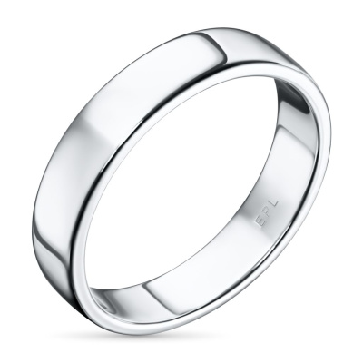 Гладкое кольцо из белого золота э4700кц01172200