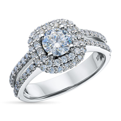 Кольцо из белого золота э4712кц07166700