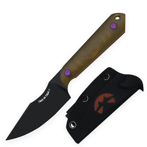 Шейный нож Kizer Halloween Mini Harpoon, сталь CPM-3V, рукоять Ultem