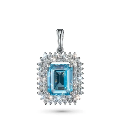 Подвеска из белого золота с топазом э4771пд08220460