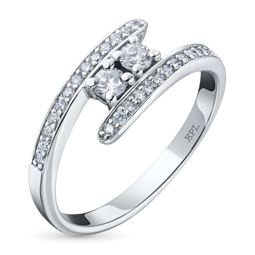 Кольцо из белого золота с бриллиантами э4701кц02185400