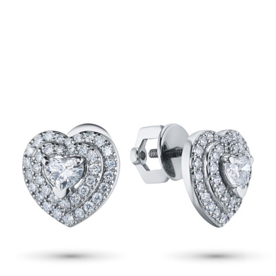 Пусеты из белого золота э4712пс10183800