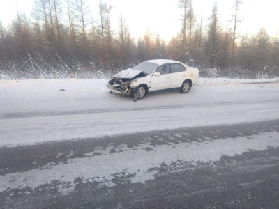 В Нерюнгринском районе легковая иномарка «догнала» самосвал / ЯСИА  Нерюнгринский Республика Саха (Якутия)