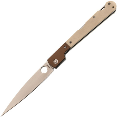 Складной нож Daggerr Corso, satin сталь VG-10, рукоять Cream White G10