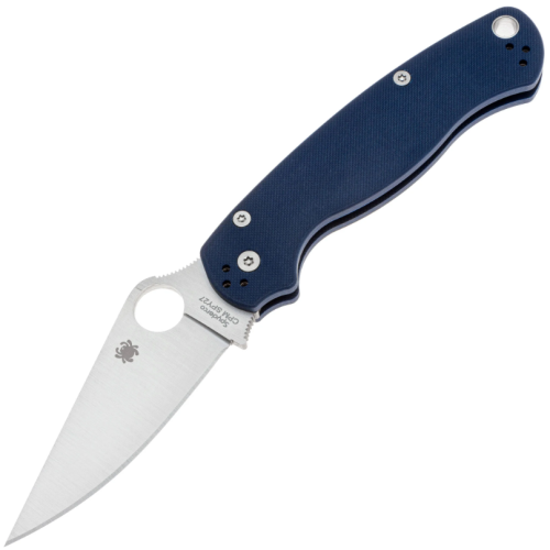 Складной нож Spyderco Paramilitary 2, сталь SPY27, рукоять Cobalt Blue G10