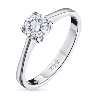 Кольцо из белого золота э4712кц10153800