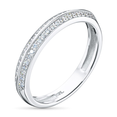 Кольцо из белого золота с бриллиантами э4701кц07210126