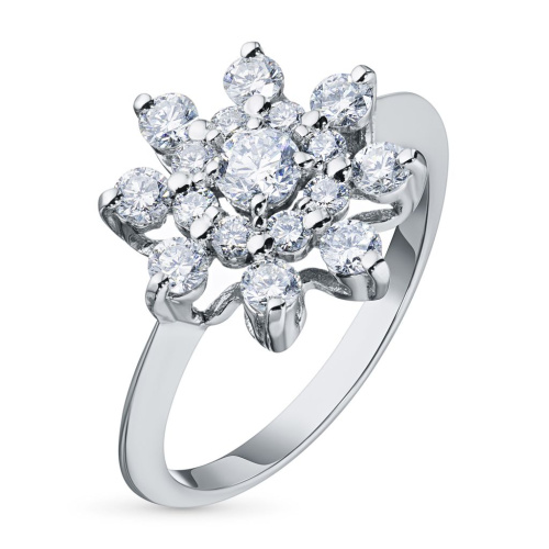 Кольцо из белого золота с бриллиантами э0901кц10149400