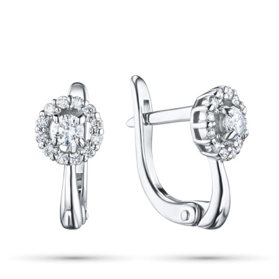 Серьги из белого золота э4712сг04202565