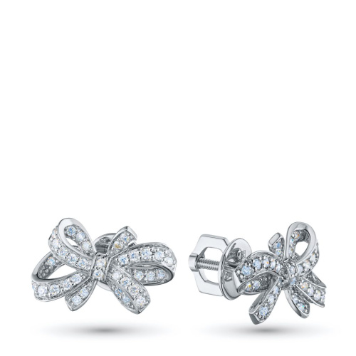 Пусеты из белого золота э4712пс04184600