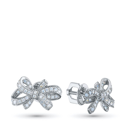 Пусеты из белого золота э4712пс04184600