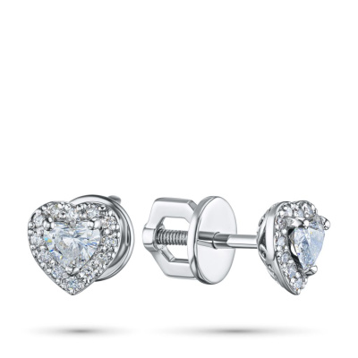 Пусеты из белого золота э4712пс05210001