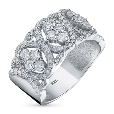 Кольцо из белого золота э4712кц08190010