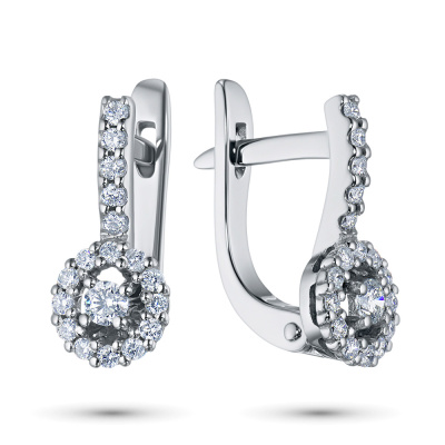 Серьги из белого золота э4712сг09180700