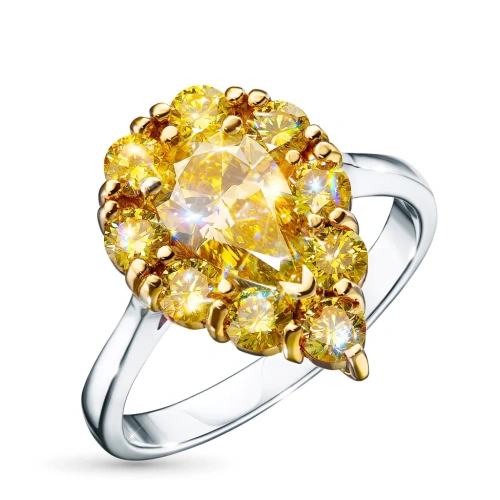 Кольцо из комбинированного золота э4812кц12250365