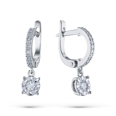 Серьги из белого золота э4712сг06191300