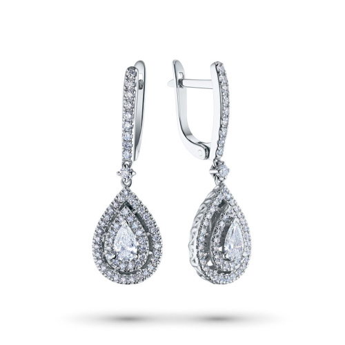 Серьги из белого золота э4712сг11180500