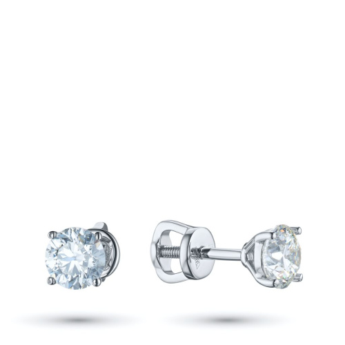 Пусеты из белого золота э4712пс03220893