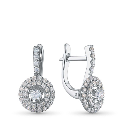 Серьги из белого золота э4712сг08184800