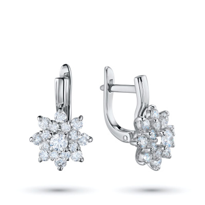 Серьги из белого золота э4712сг09160400
