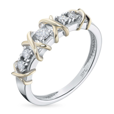 Кольцо из комбинированного золота э4812кц11210107