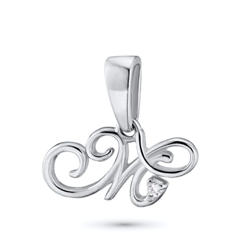 Подвеска из серебра с бриллиантом э0601пд04201234